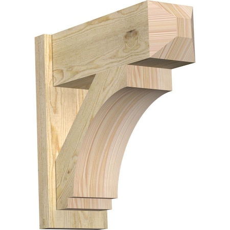 Ekena Millwork Imperial Rough Sawn Craftsman Outlooker, Douglas Fir, 8"W x 22"D x 22"H OUT08X22X22IMP04RDF